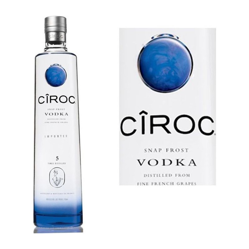 Ciroc Snap Frost - Vodka Française - 40%vol - 70cl