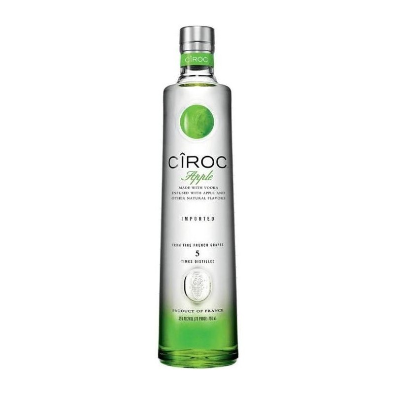 Ciroc Pomme - Vodka Aromatisée - 37.5% - 70cl