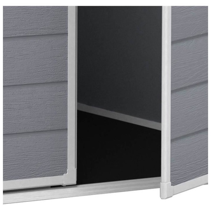 Abri de jardin en PVC KETER 2,8 m² - Gris
