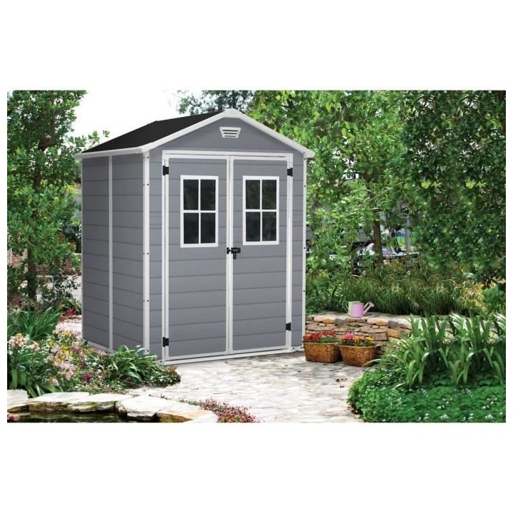 Abri de jardin en PVC KETER 2,8 m² - Gris