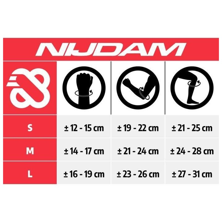 NIJDAM Set protections enfant taille M
