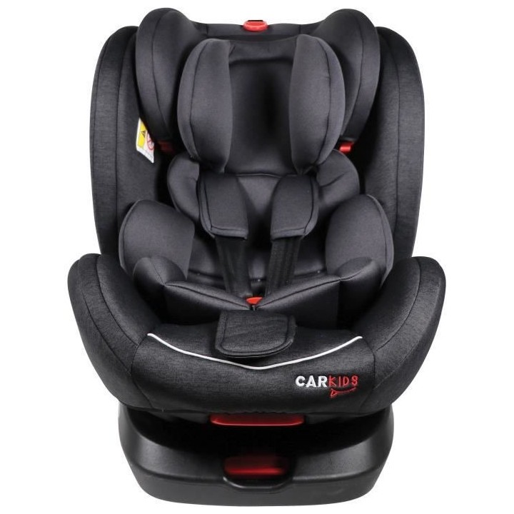 Siege auto Isofix CAR KIDS - Groupe 0+/1/2/3 - Rotatif - Noir