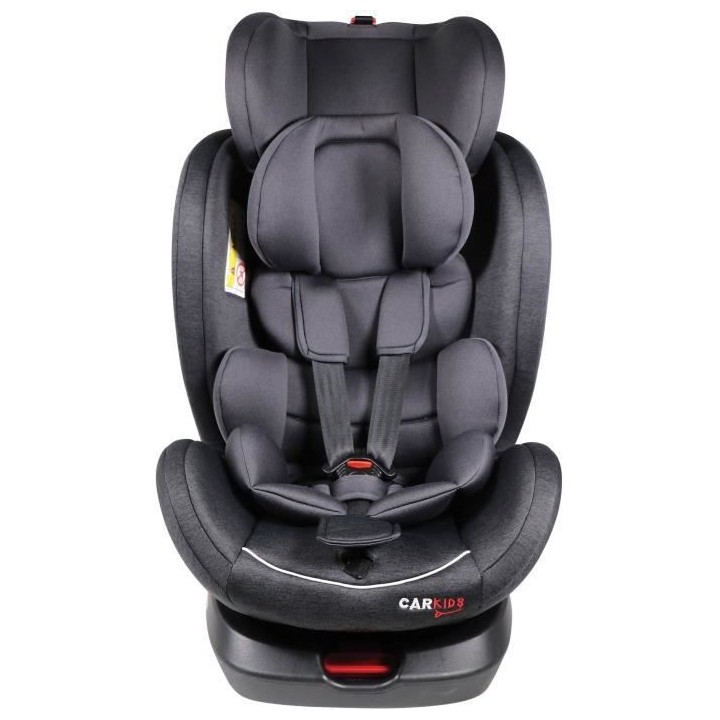 Siege auto Isofix CAR KIDS - Groupe 0+/1/2/3 - Rotatif - Noir