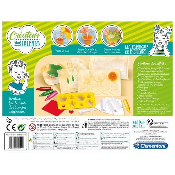 Clementoni - Créateur de Talents - Ma fabrique a bougies