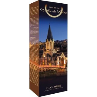 CLASSWINE Pochette pour 1 bouteille vin des Côtes du Rhône Pont de n