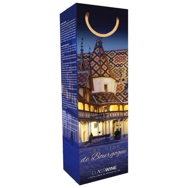 CLASSWINE Pochette pour 1 bouteille vin de Bourgogne Hospices de Beaun