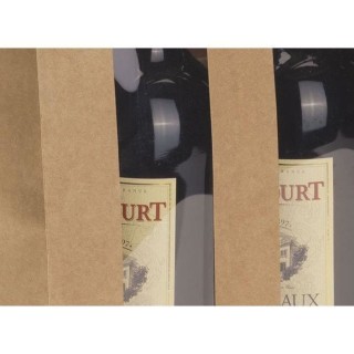 CLASSWINE Pochette pour 1 bouteille vin papier décor