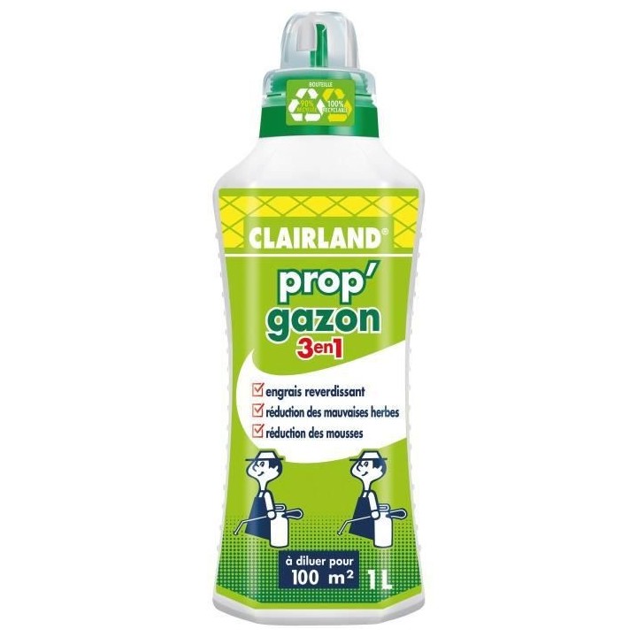 Engrais Gazon liquide PROP'GAZON 3 en 1 - concentré 1 L