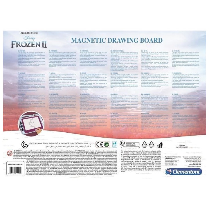 Clementoni - Ardoise magique - La Reine des Neiges 2