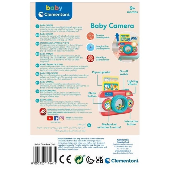 Baby Clementoni - Mon premier appareil photo