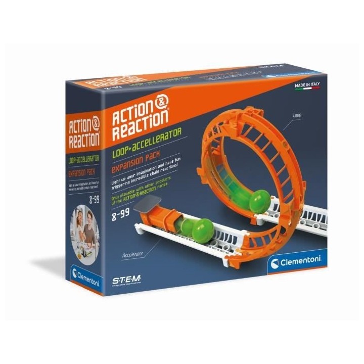 Clementoni - Action & Réaction - Extension - Looping & Accélérateur