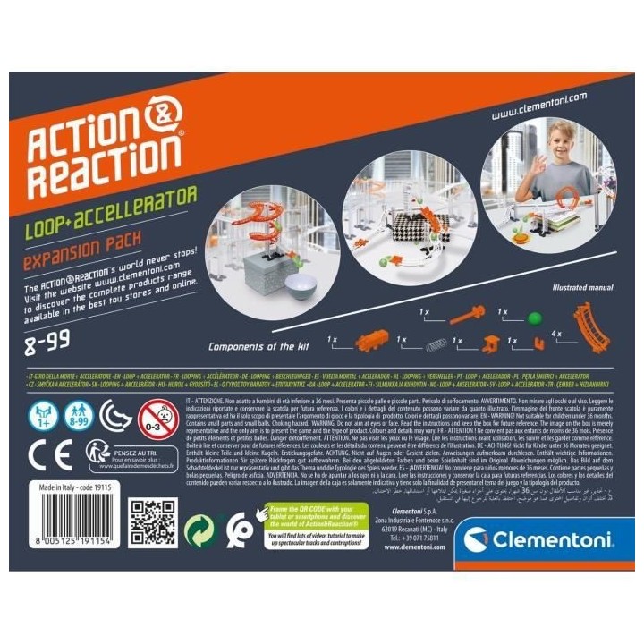 Clementoni - Action & Réaction - Extension - Looping & Accélérateur