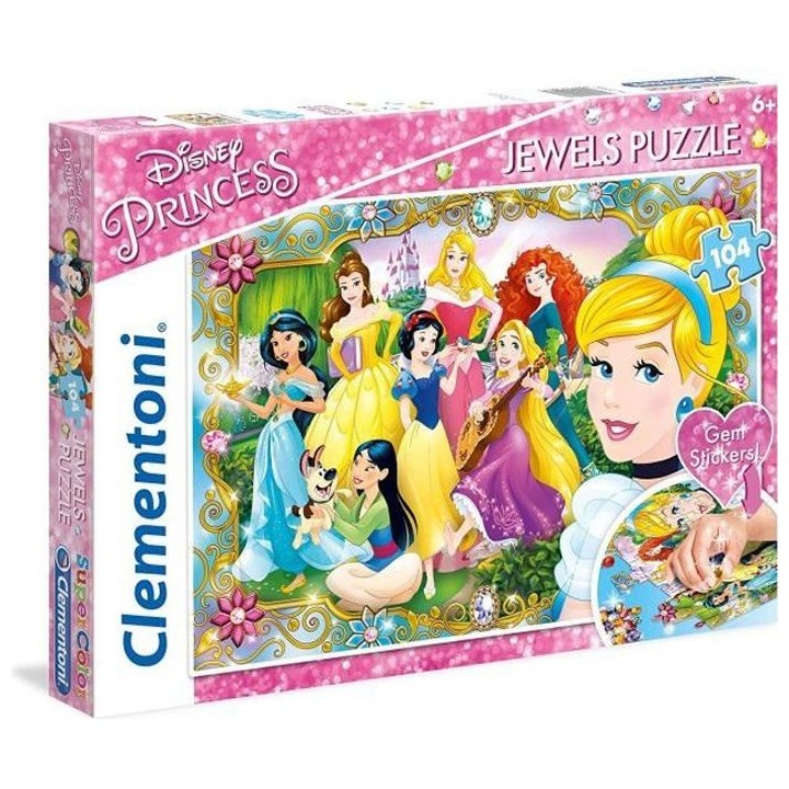 Clementoni - Jewel 104 pieces - Princess