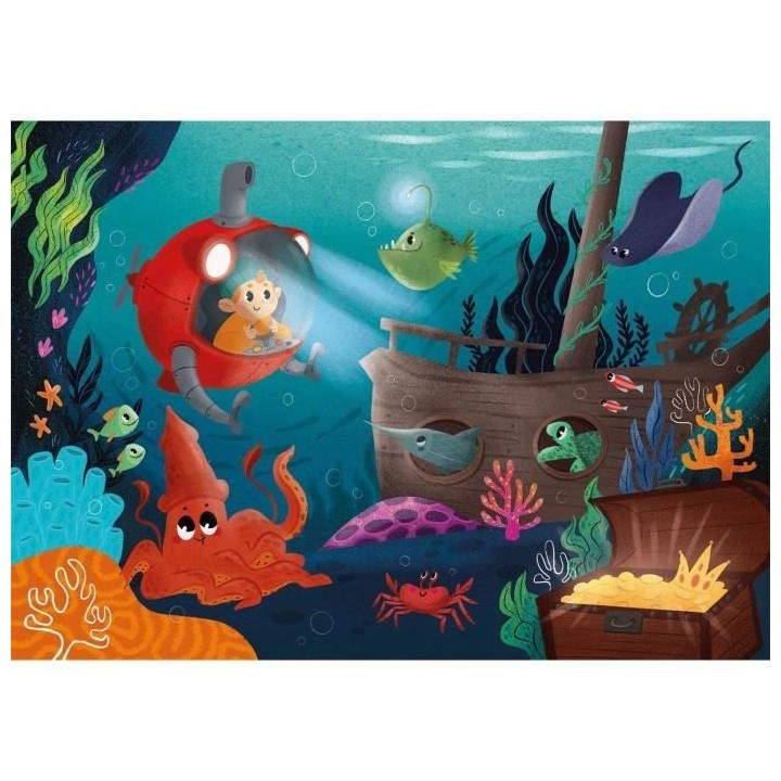 Clementoni - 2x20+2x60 pieces - Monde Marin