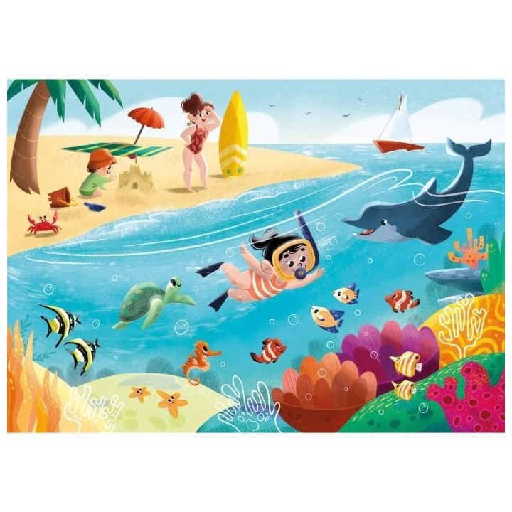 Clementoni - 2x20+2x60 pieces - Monde Marin