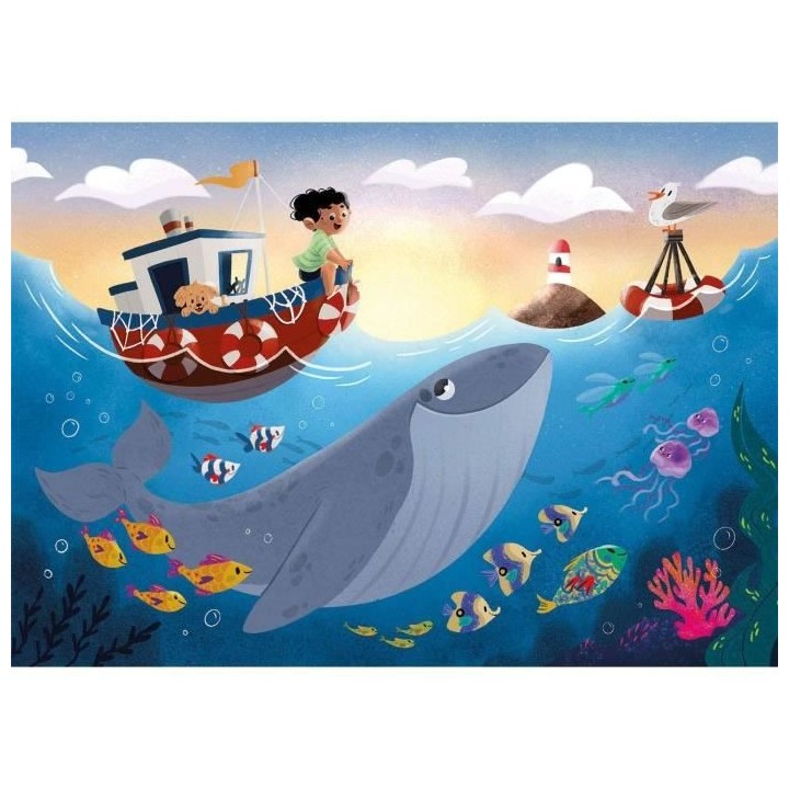 Clementoni - 2x20+2x60 pieces - Monde Marin