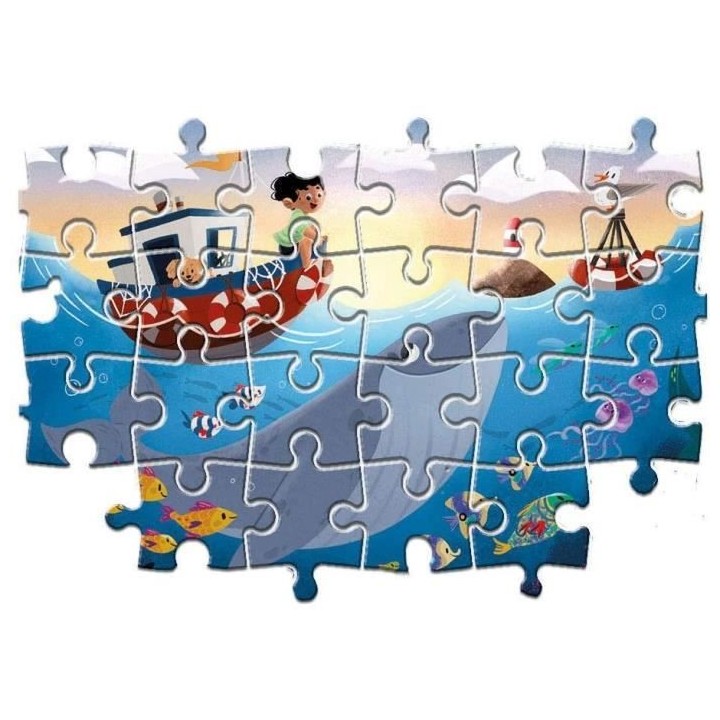 Clementoni - 2x20+2x60 pieces - Monde Marin