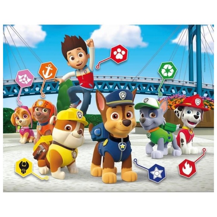 Clementoni - 21412 - SuperColor 20-60-100-180 pieces - Pat'Patrouille