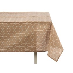 Nappe toile Abstrait Beige (140 x 180 cm)