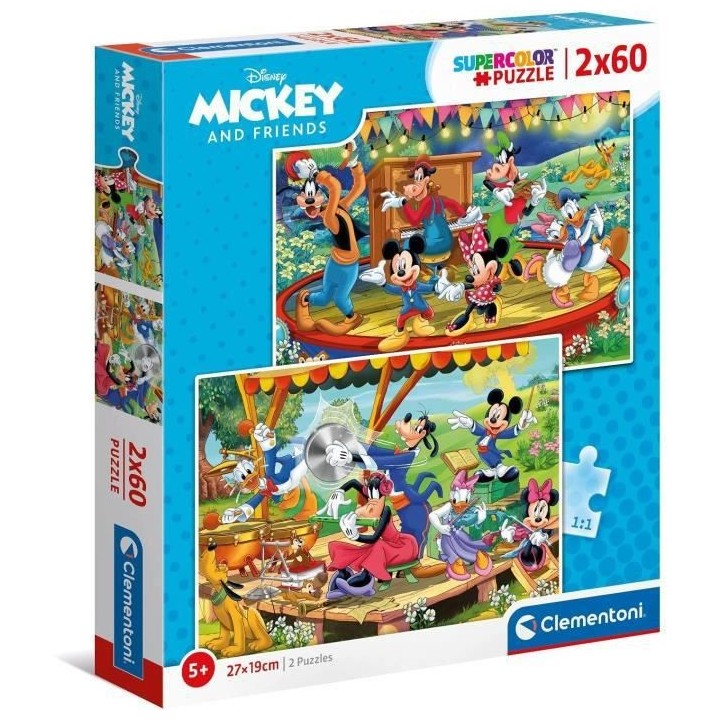 Clementoni - 2x60 pieces - Mickey and friends