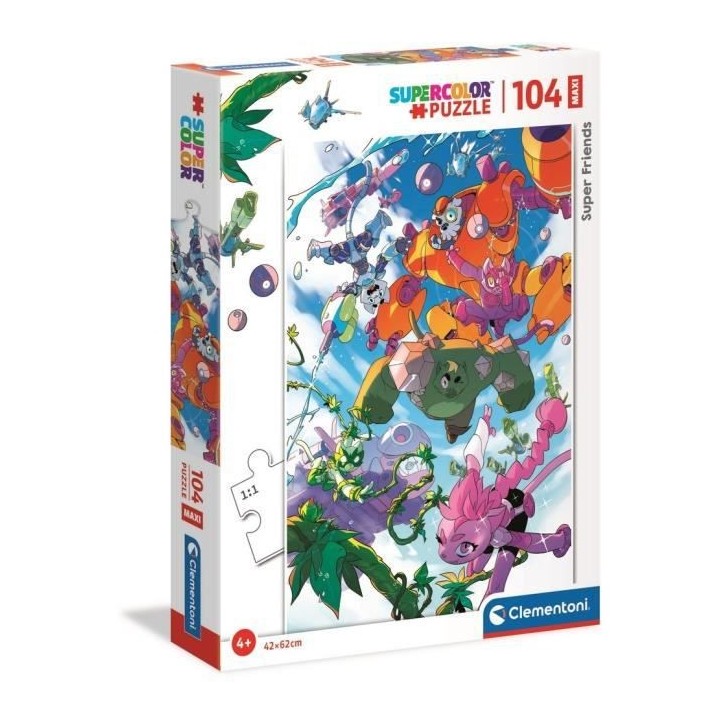 Clementoni - 104 pieces Maxi - Super Friends !