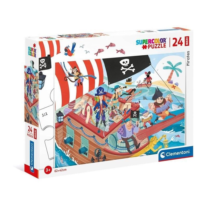 Clementoni - 24 pieces Maxi - Pirates