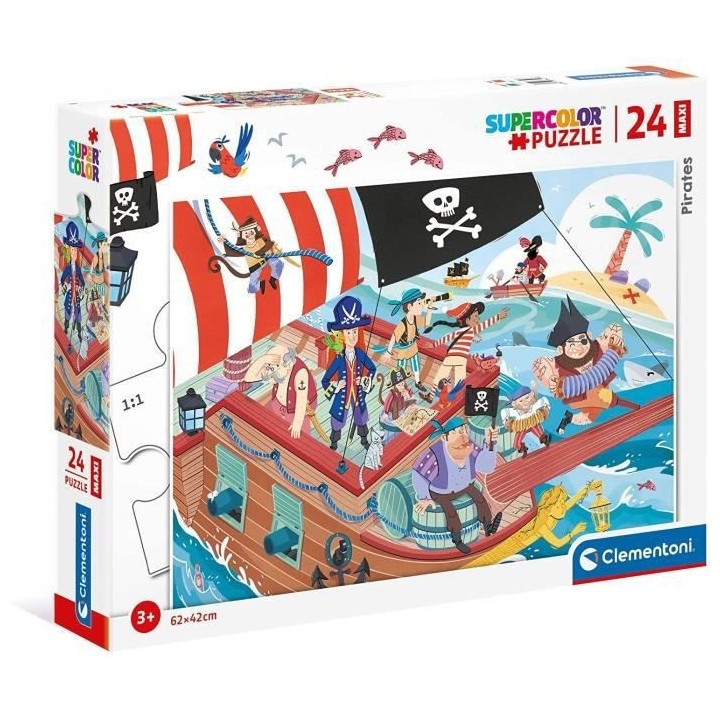 Clementoni - 24 pieces Maxi - Pirates