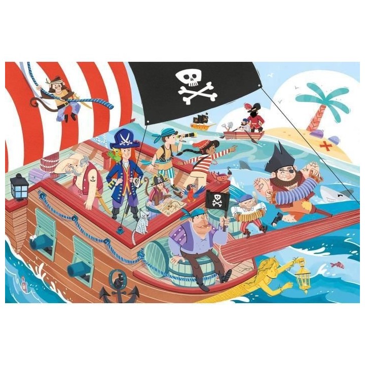 Clementoni - 24 pieces Maxi - Pirates