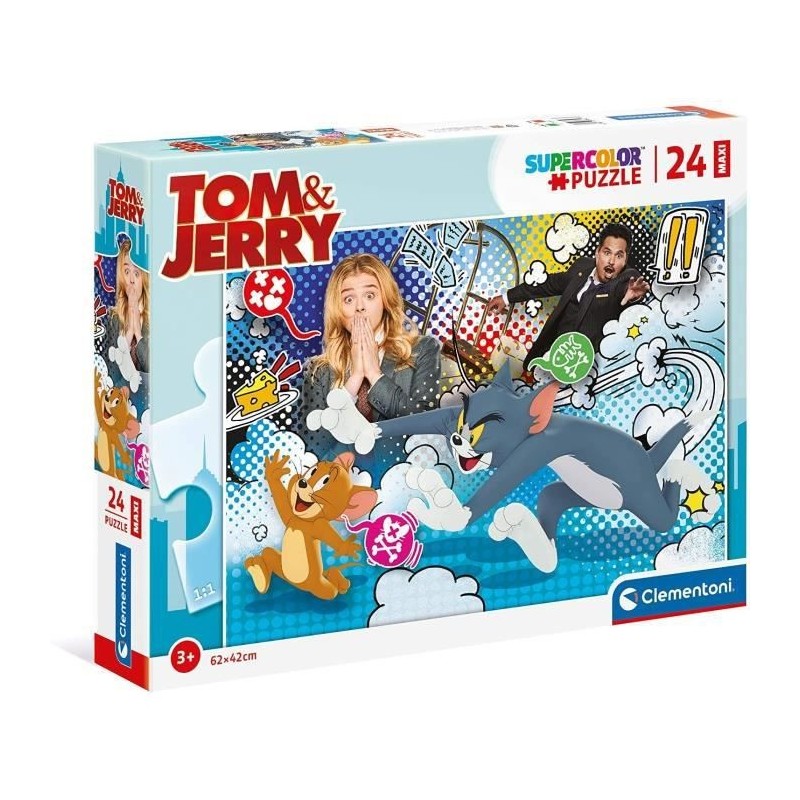 Clementoni - 24 pieces Maxi - Tom & Jerry