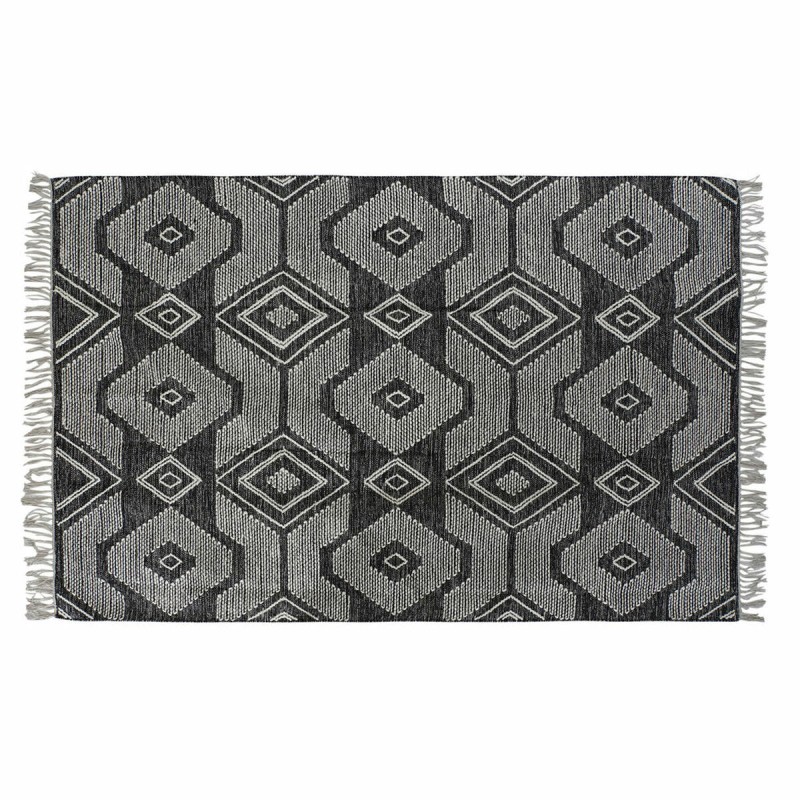 Tapis DKD Home Decor Blanc Noir Coton (120 x 180 x 1 cm)