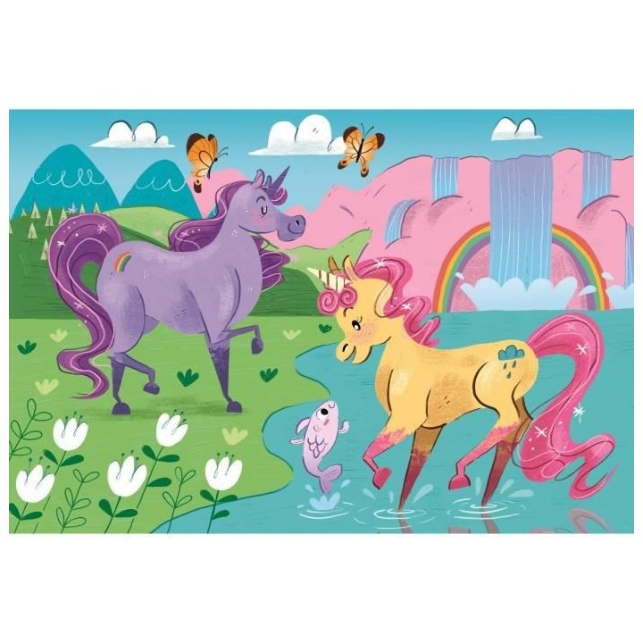 Clementoni - 2x20 pieces - Licornes