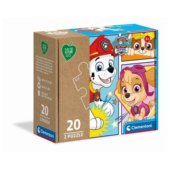 CLEMENTONI - 24782 - 2x20 pieces PFF - Pat'Patrouille