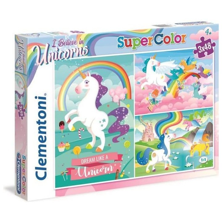 Clementoni - 3x48 pieces - Licornes