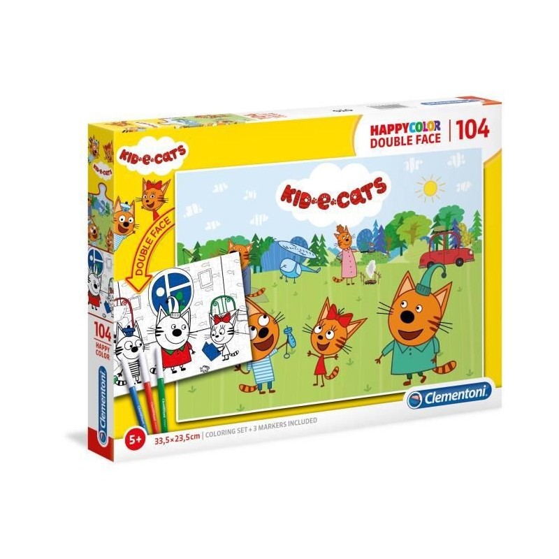 CLEMENTONI - 25707 - SuperColor 104 pieces - Kid-e-Cat