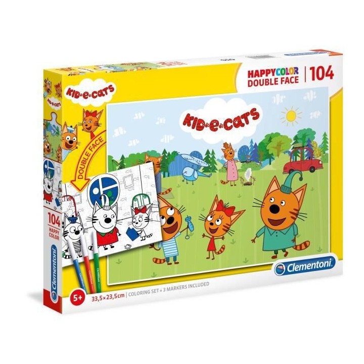 CLEMENTONI - 25707 - SuperColor 104 pieces - Kid-e-Cat