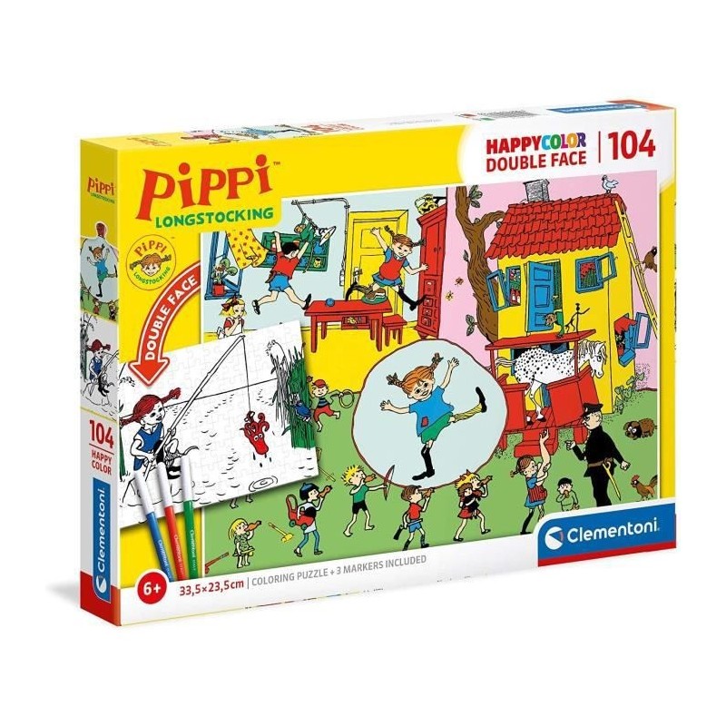 Clementoni - 25713 - Fifi Brindacier - 104 pieces a colorier