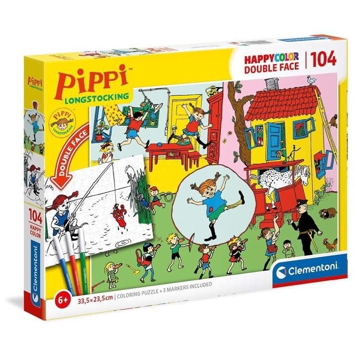 Clementoni - 25713 - Fifi Brindacier - 104 pieces a colorier