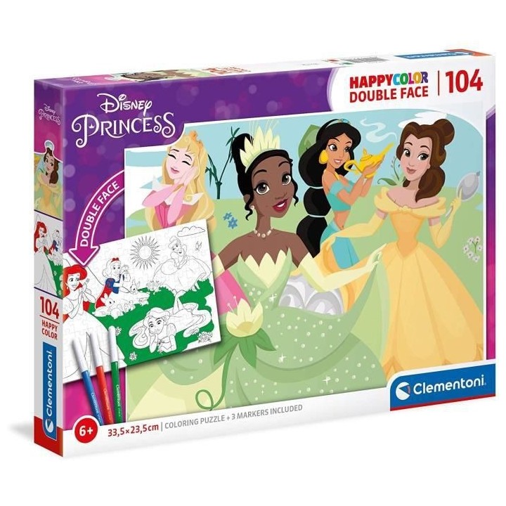 Clementoni - Happy Color 104 pieces - Princess