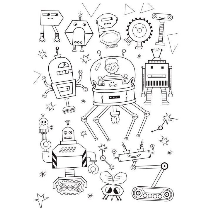 Clementoni - Happy Color 60 pieces - Robots