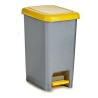 Poubelle recyclage Jaune Gris Argenté Plastique 25 L 37 x 47 x 26,9 cm (26,5 x 47 x 36,5 cm)