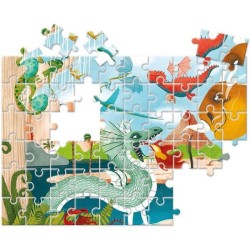 Clementoni - 26065 - SuperColor 60 pieces - Dragons