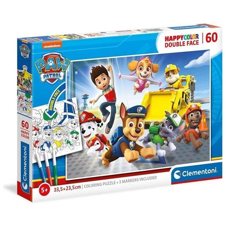 Clementoni - Happy Color 60 pieces - Pat'Patrouille