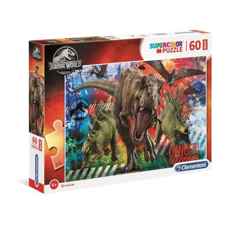Clementoni - 60 pieces Maxi - Jurassic World