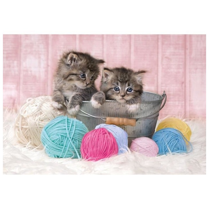 Clementoni - 104 pieces - Chatons et pelotes