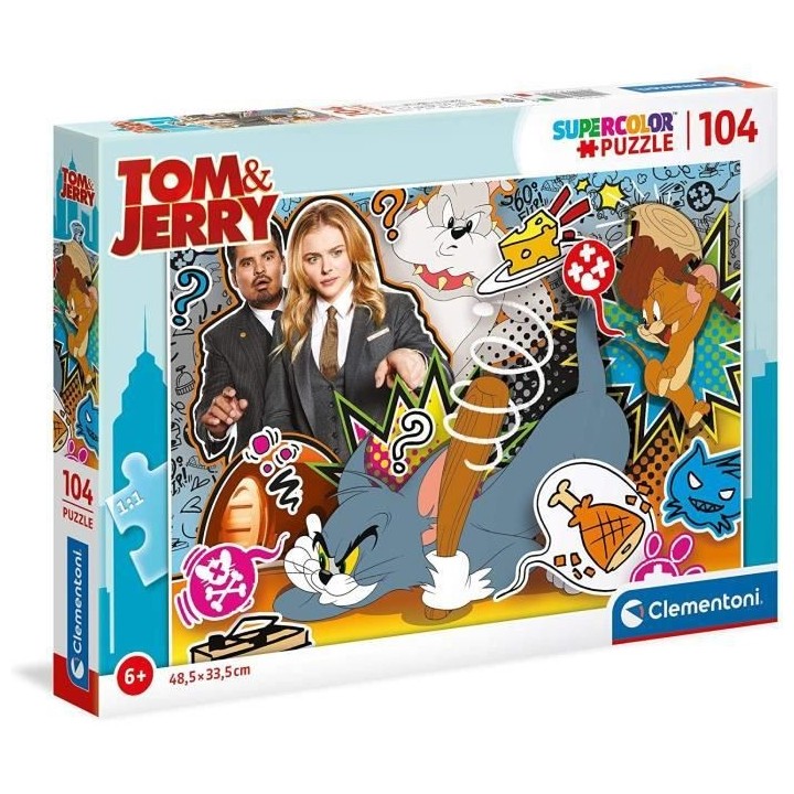 Clementoni - 27515 - SuperColor 104 pieces - Tom & Jerry