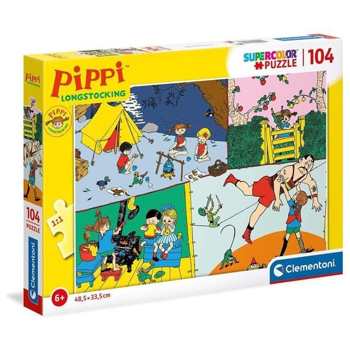 Clementoni - 27517 - SuperColor 104 pieces - Fifi Brindacier