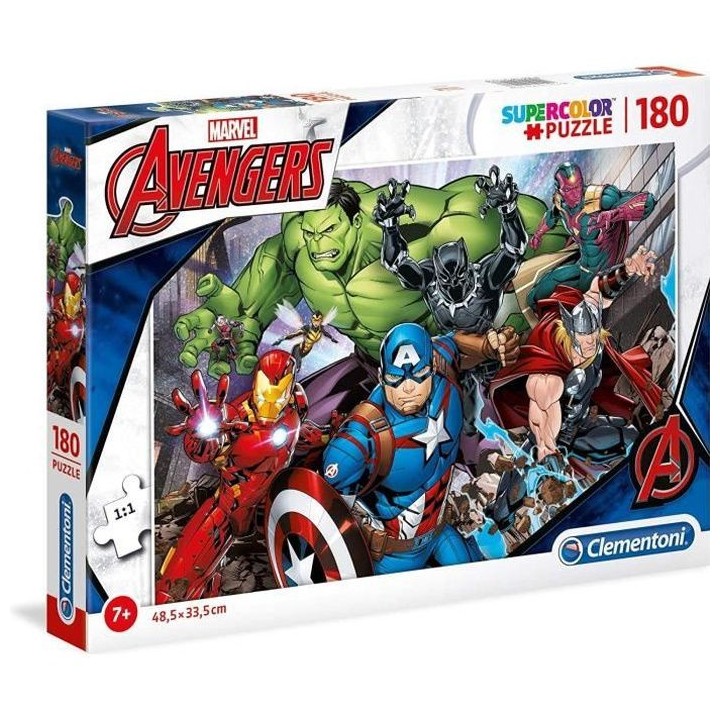 Clementoni - 29107 - SuperColor 180 pieces - Avengers