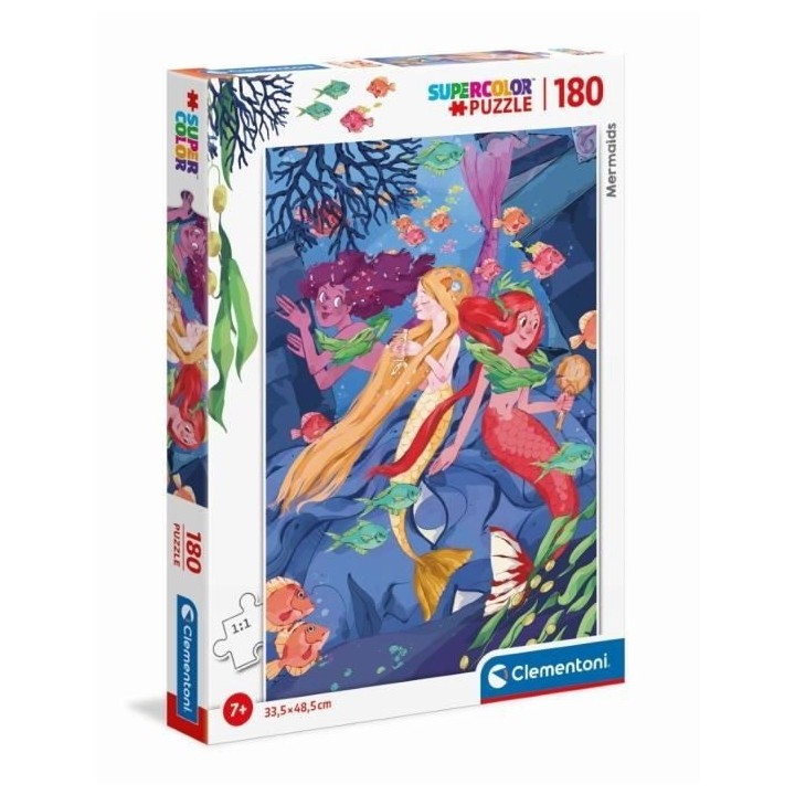 Clementoni - 29307 - SuperColor 180 pieces - Sirenes