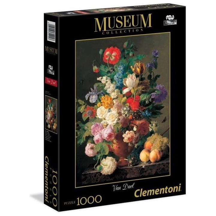 Clementoni - Museum 1000 pieces - Van Dael : Vase de Fleur