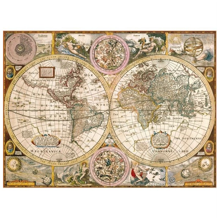 Clementoni - 3000 pieces - Old Map